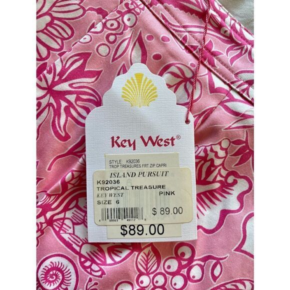 Key West size 6 tropical capri pants NWT! - Picture 3 of 4